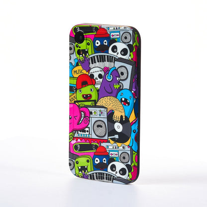 Husa Cartoon Monster - iPhone XR - Multicolor