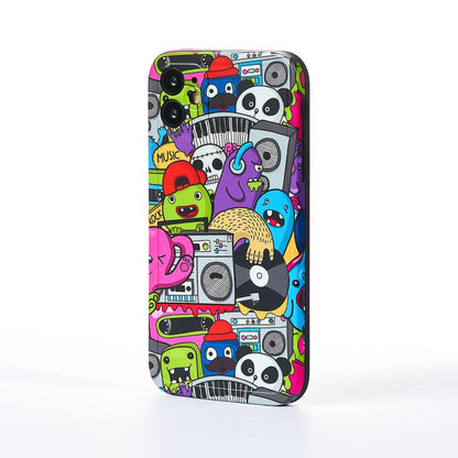 Husa Cartoon Monster - iPhone 11 - Multicolor