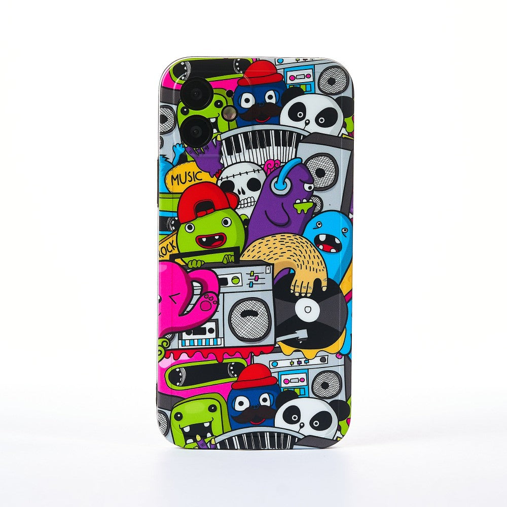 Husa Cartoon Monster - iPhone 12 - Multicolor