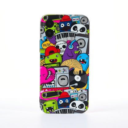 Husa Cartoon Monster - iPhone 12 - Multicolor