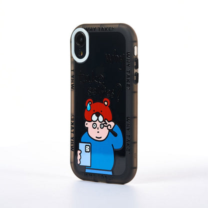 Husa Why? - iPhone XR - Negru