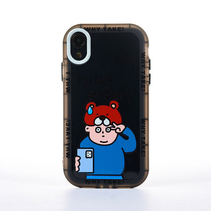 Husa Why? - iPhone XR - Negru