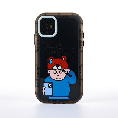 Husa Why? - iPhone 11 - Negru