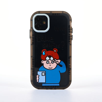 Husa Why? - iPhone 12 - Negru