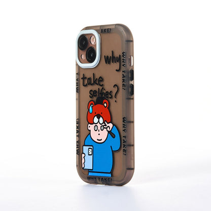 Husa Why? - iPhone 13 - Negru