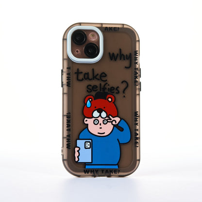 Husa Why? - iPhone 13 - Negru