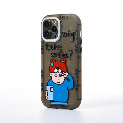 Husa Why? - iPhone 13 Pro Max - Negru