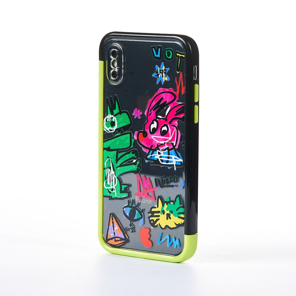 Husa Dino Attack - iPhone X/XS - Multicolor