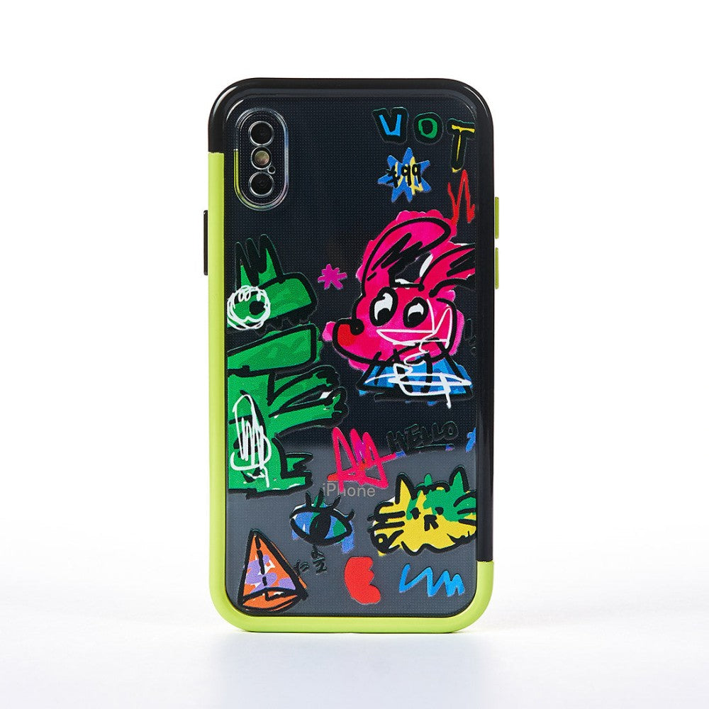 Husa Dino Attack - iPhone X/XS - Multicolor