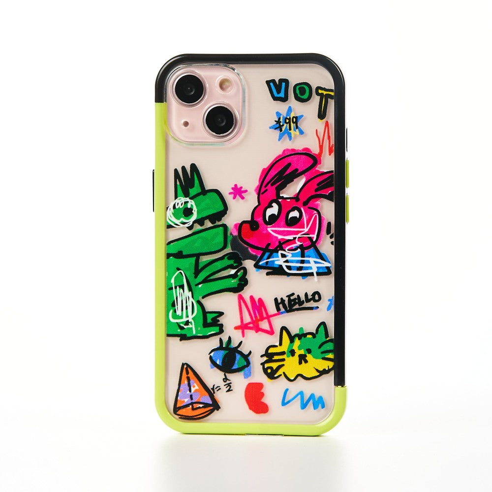 Husa Dino Attack - iPhone 13 - Multicolor