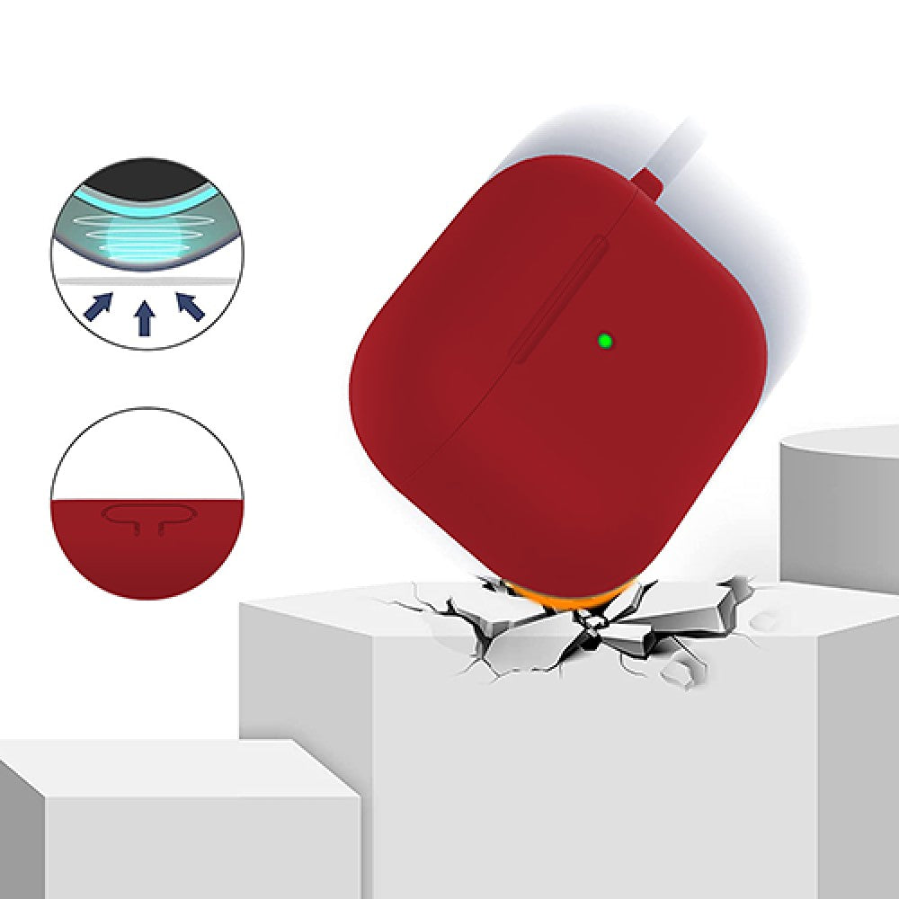 Husa Soft Silicone - AirPods 3 - Light Red