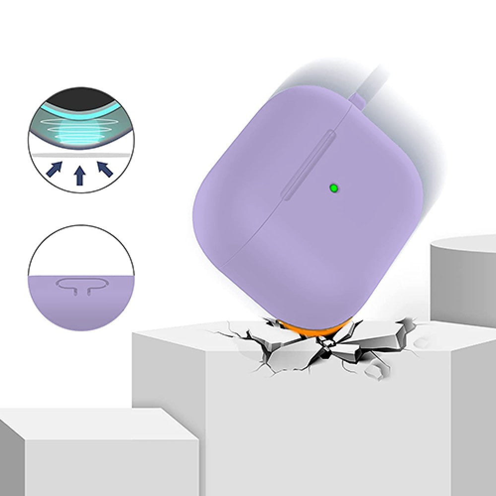 Husa Soft Silicone - AirPods 3 - Light Lilac
