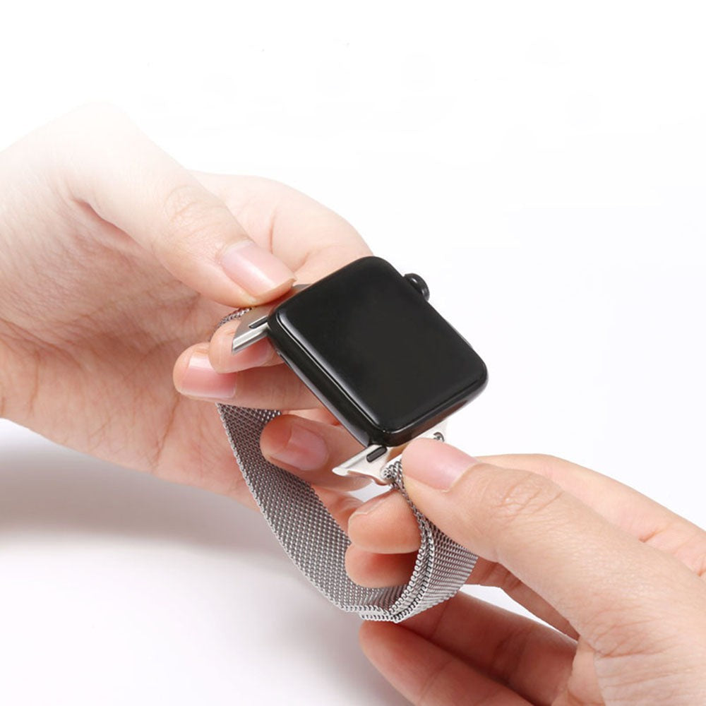 Curea Milanese Slimline - Apple Watch 1/2/3/4/5/6/7/8/9/SE - 38/40/41 MM - Silver