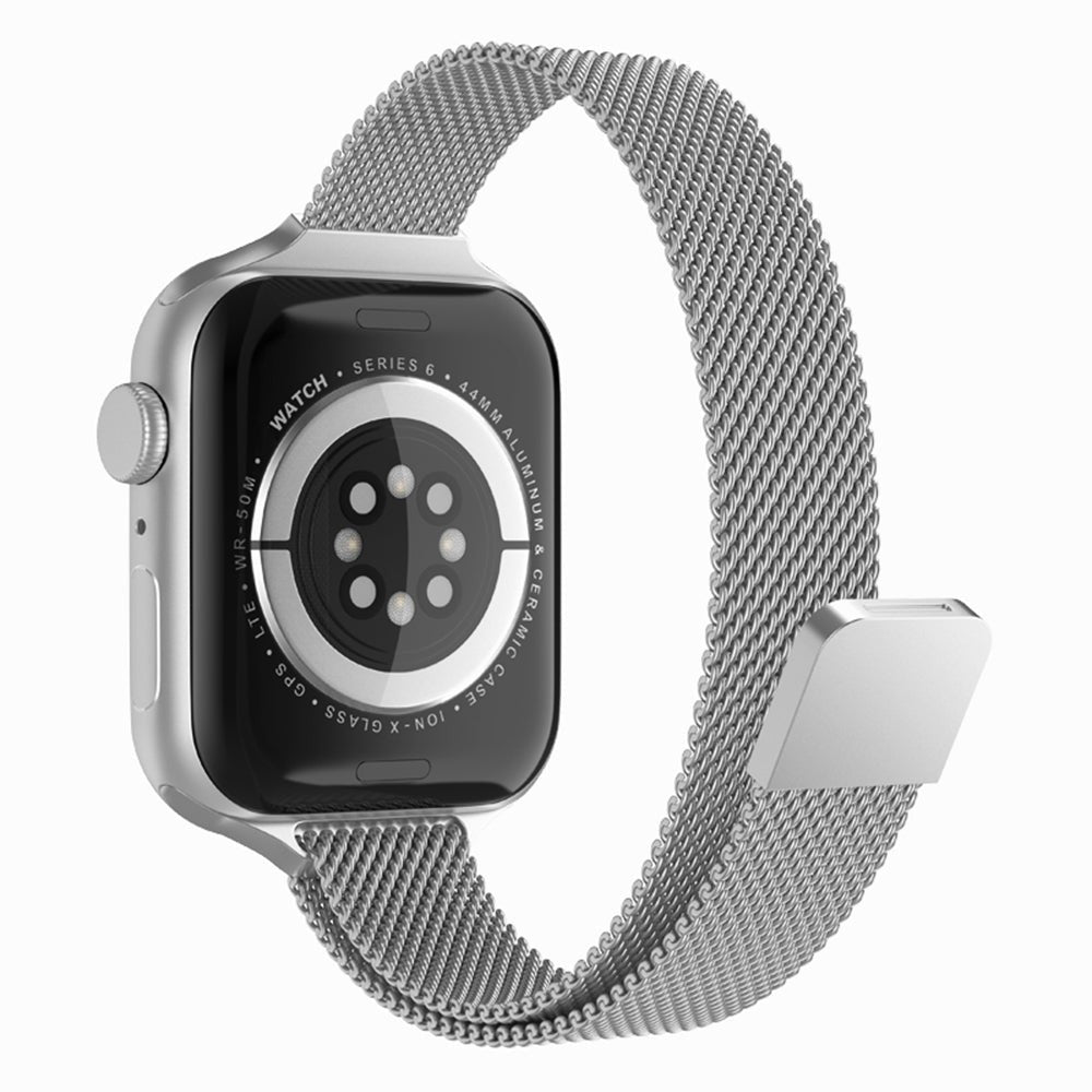 Curea Milanese Slimline - Apple Watch 1/2/3/4/5/6/7/8/9/SE - 38/40/41 MM - Silver