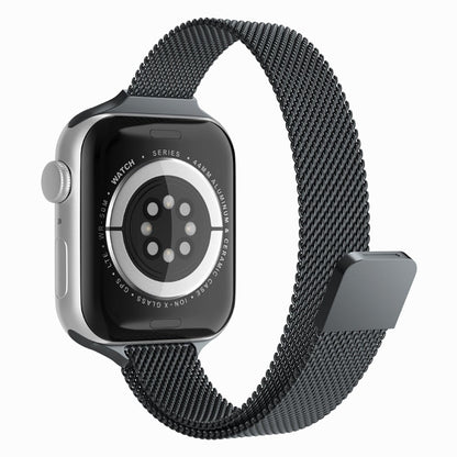 Curea Milanese Slimline - Apple Watch 1/2/3/4/5/6/7/8/9/SE - 38/40/41 MM - Negru