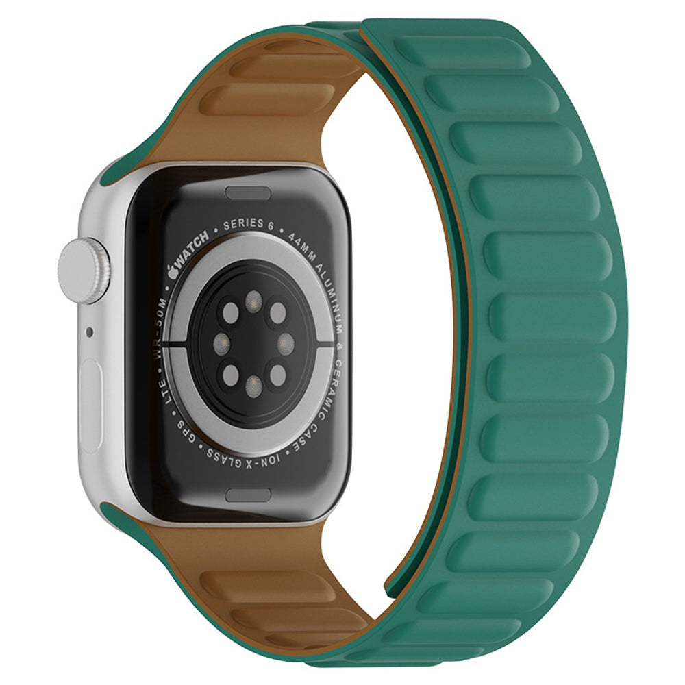 Curea Leather Link Signature - Apple Watch 1/2/3/4/5/6/7/8/9/SE - 38/40/41 MM - Turcuaz