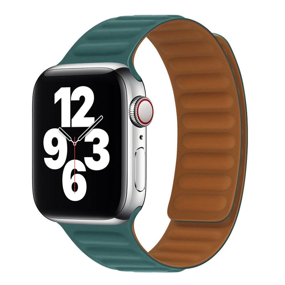 Curea Leather Link Signature - Apple Watch 1/2/3/4/5/6/7/8/9/SE/Ultra 1/Ultra 2 - 42/44/45/49 MM - Turcuaz