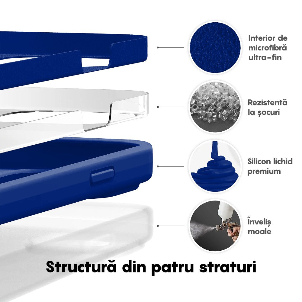 Husa Soft Silicone - iPhone 14 Pro Max - Dark Blue