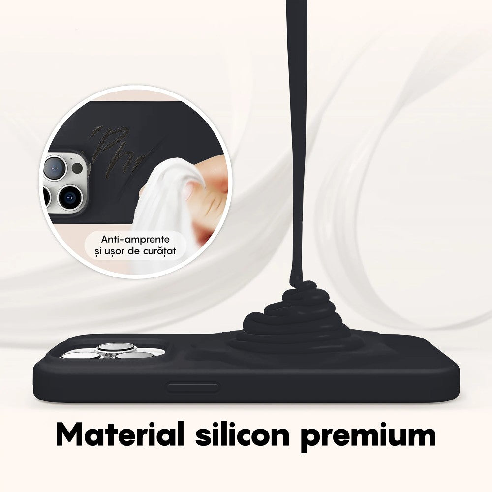 Husa Soft Silicone - iPhone 14 - Negru