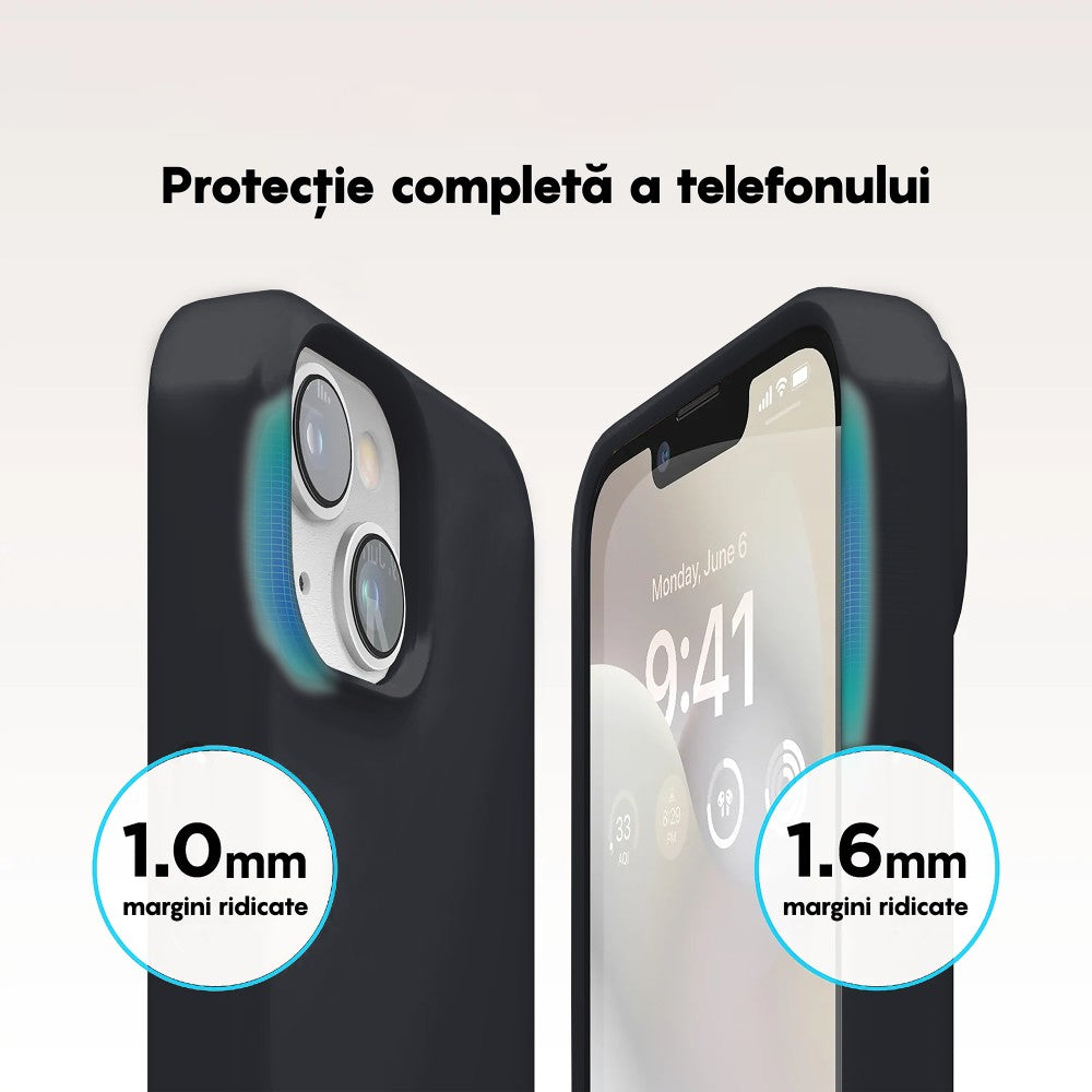 Husa Soft Silicone - iPhone 14 - Negru
