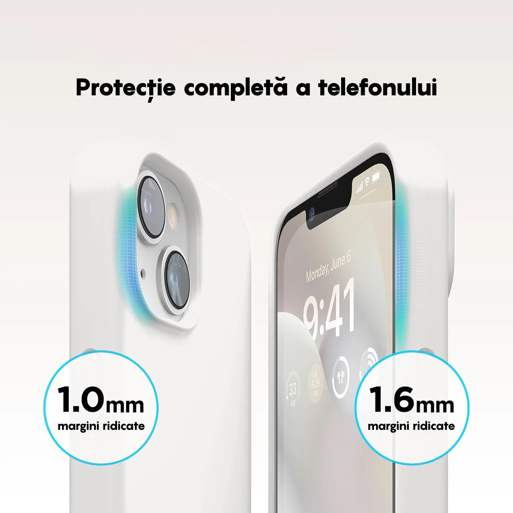 Husa Soft Silicone - iPhone 14 - Alb