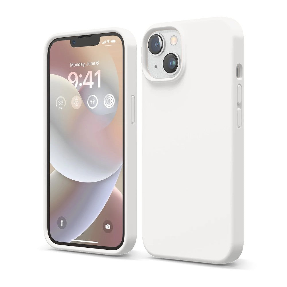 Husa Soft Silicone - iPhone 14 - Alb