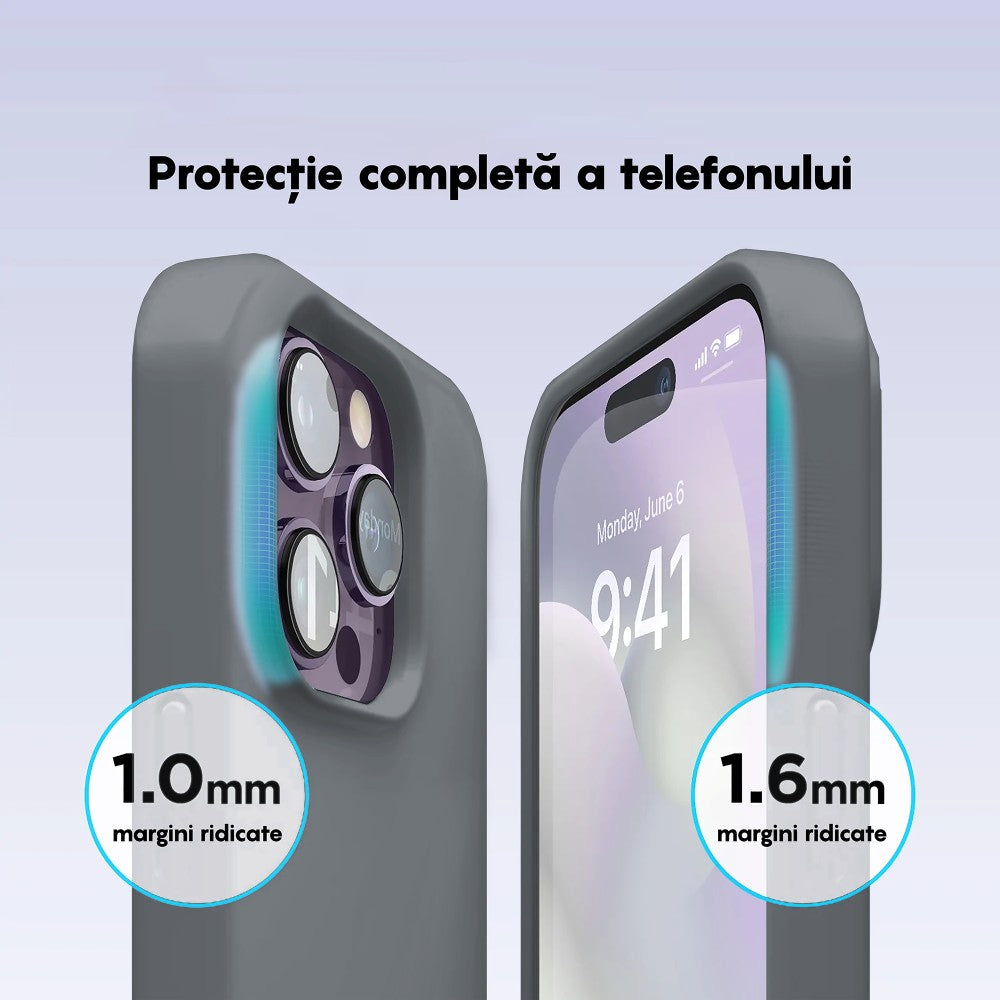 Husa Soft Silicone - iPhone 14 Pro - Dark Gray