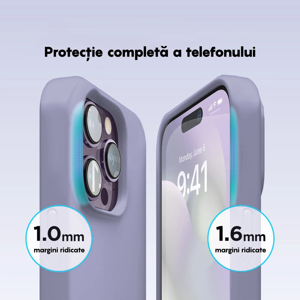Husa Soft Silicone - iPhone 14 Pro - Light Lilac