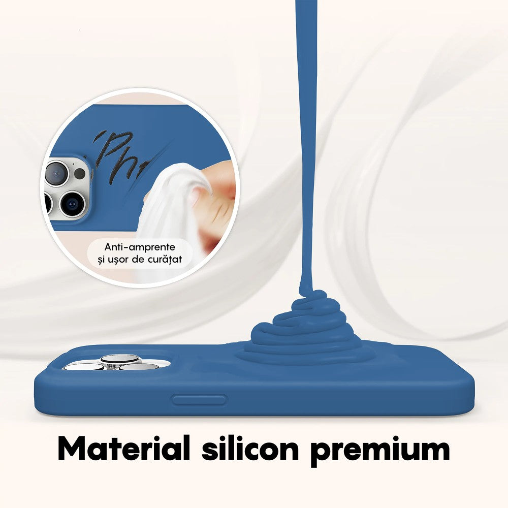 Husa Soft Silicone - iPhone 14 Pro - Cadet Blue