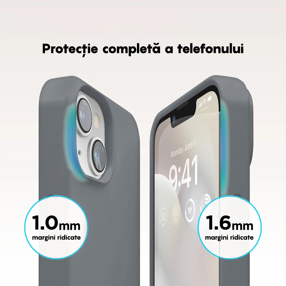 Husa Soft Silicone - iPhone 14 Plus - Dark Gray