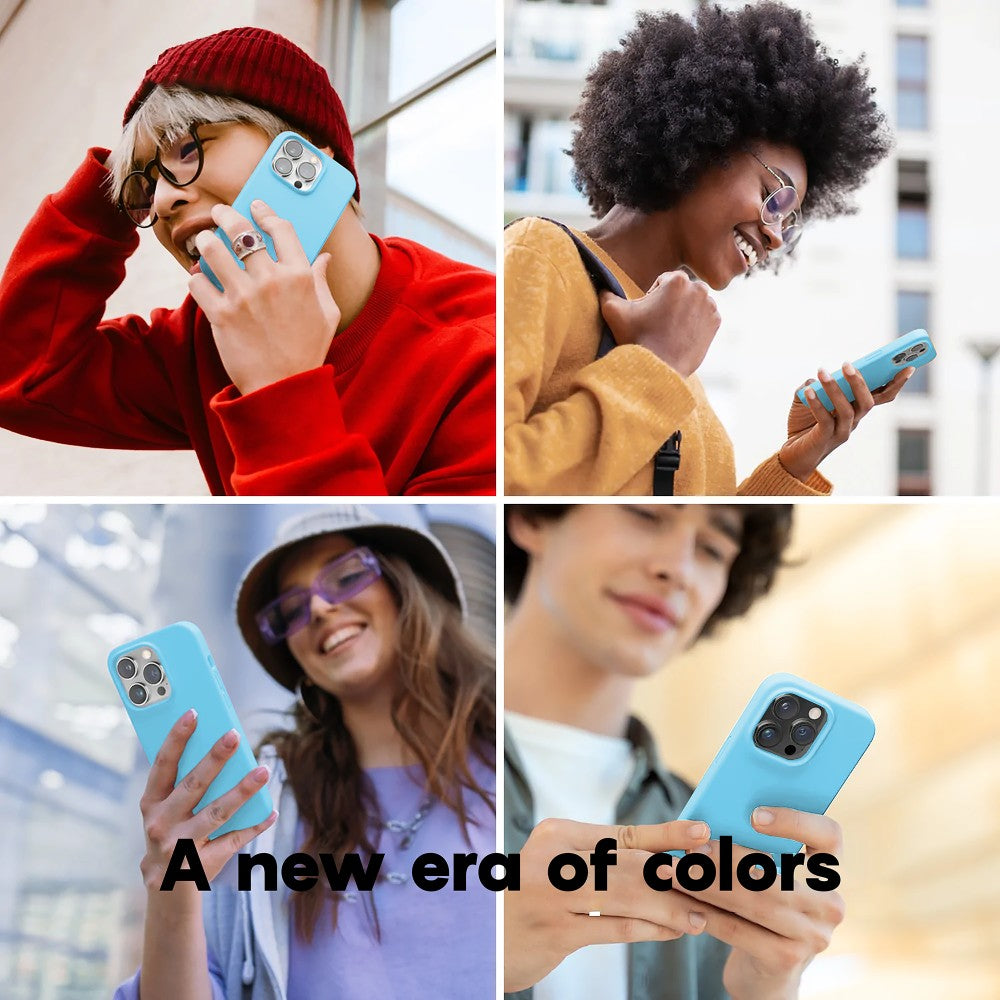 Husa Soft Silicone - iPhone 14 Plus - Acid Blue