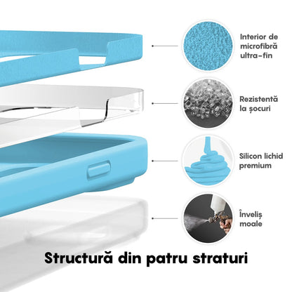 Husa Soft Silicone - iPhone 14 Plus - Acid Blue