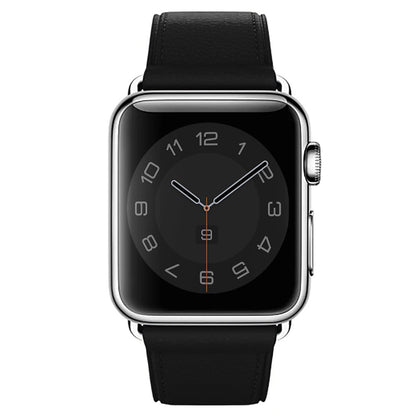 Curea Leather Classic - Apple Watch 1/2/3/4/5/6/7/8/9/SE/Ultra 1/Ultra 2 - 42/44/45/49 MM - Black