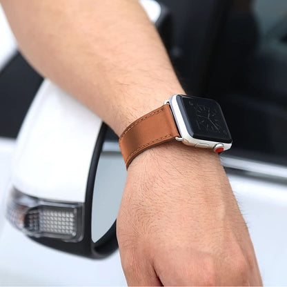 Curea Leather Classic - Apple Watch 1/2/3/4/5/6/7/8/9/SE/Ultra 1/Ultra 2 - 42/44/45/49 MM - Brown