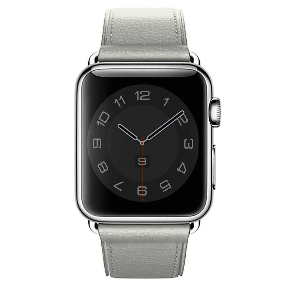 Curea Leather Classic - Apple Watch 1/2/3/4/5/6/7/8/9/SE/Ultra 1/Ultra 2 - 42/44/45/49 MM - White