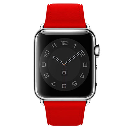 Curea Leather Classic - Apple Watch 1/2/3/4/5/6/7/8/9/SE - 38/40/41 MM - Red