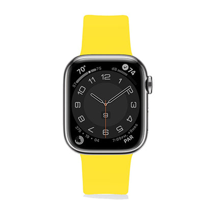 Curea Silicone Flex Loop - Apple Watch 1/2/3/4/5/6/7/8/9/SE/Ultra 1/Ultra 2 - 42/44/45/49 MM - Yellow