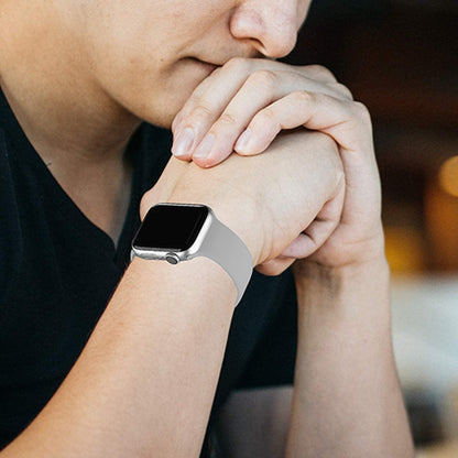 Curea Silicone Flex Loop - Apple Watch 1/2/3/4/5/6/7/8/9/SE/Ultra 1/Ultra 2 - 42/44/45/49 MM - Gray