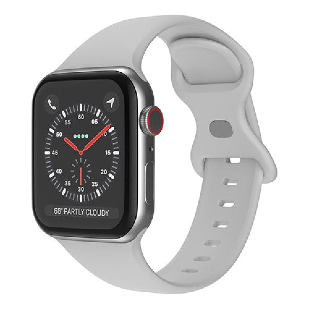 Curea Silicone Flex Loop - Apple Watch 1/2/3/4/5/6/7/8/9/SE/Ultra 1/Ultra 2 - 42/44/45/49 MM - Gray