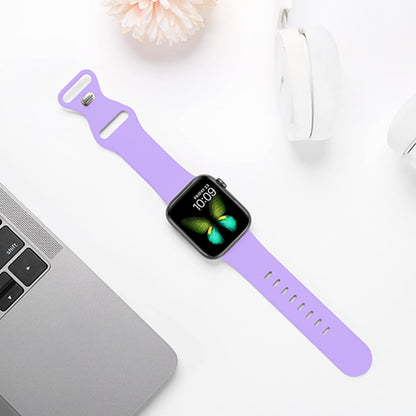 Curea Silicone Flex Loop - Apple Watch 1/2/3/4/5/6/7/8/9/SE/Ultra 1/Ultra 2 - 42/44/45/49 MM - Lillac