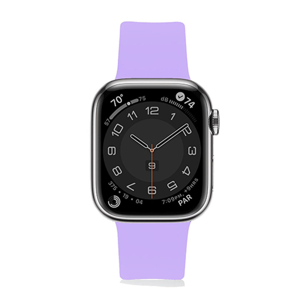 Curea Silicone Flex Loop - Apple Watch 1/2/3/4/5/6/7/8/9/SE/Ultra 1/Ultra 2 - 42/44/45/49 MM - Lillac