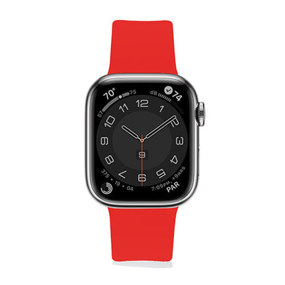 Curea Silicone Flex Loop - Apple Watch 1/2/3/4/5/6/7/8/9/SE - 38/40/41 MM - Red