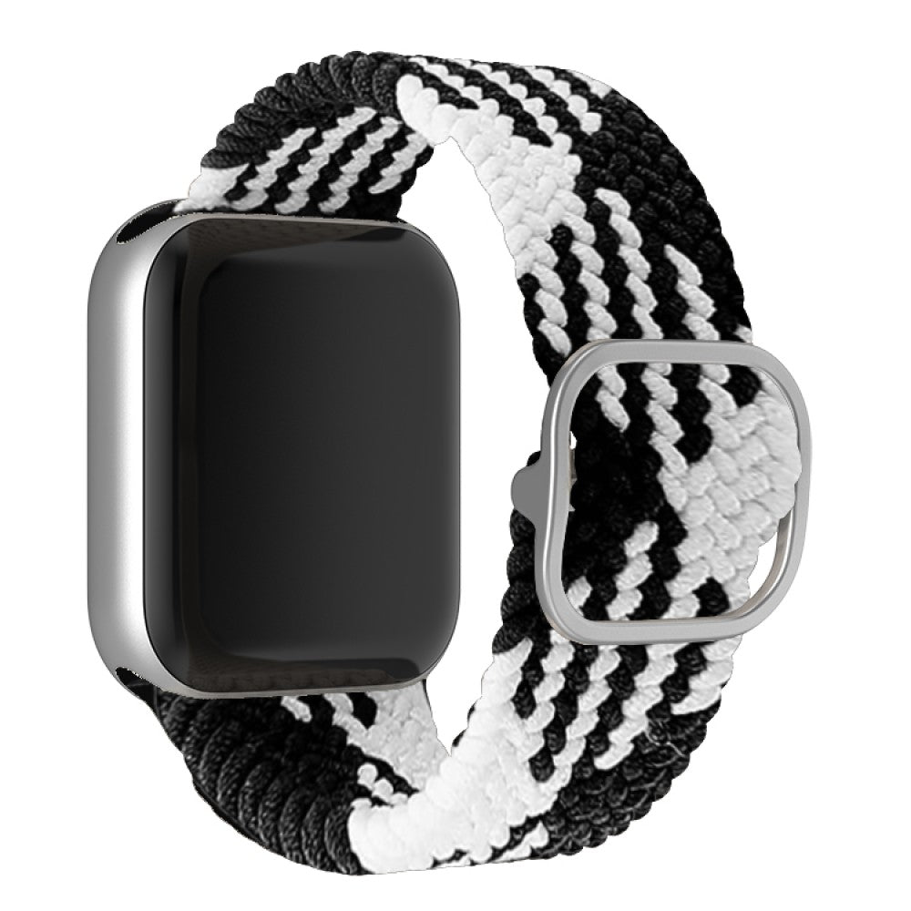 Curea Braided Weave - Apple Watch 1/2/3/4/5/6/7/8/9/SE/Ultra 1/Ultra 2 - 42/44/45/49 MM - Black/White
