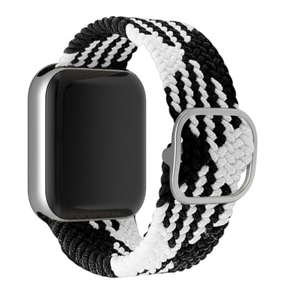 Curea Braided Weave - Apple Watch 1/2/3/4/5/6/7/8/9/SE/Ultra 1/Ultra 2 - 42/44/45/49 MM - Black/White
