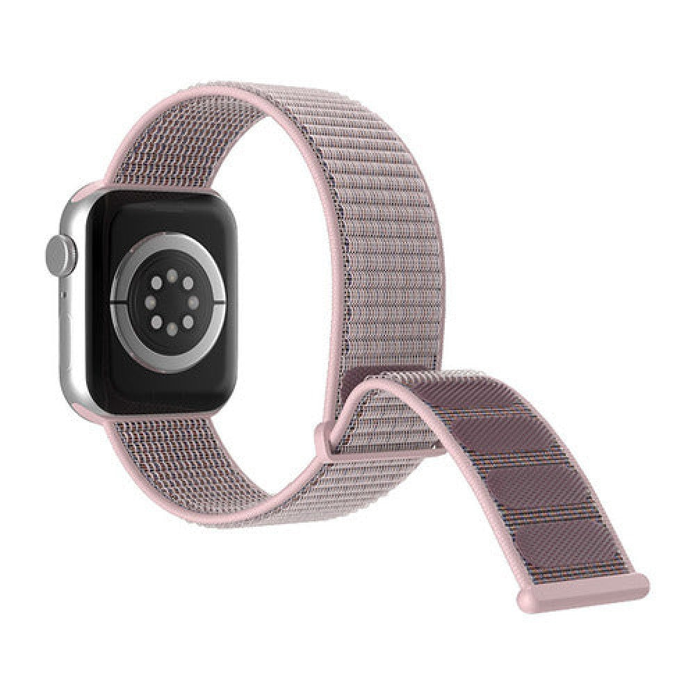 Curea Nylon Sport - Apple Watch 1/2/3/4/5/6/7/8/9/SE/Ultra 1/Ultra 2 - 42/44/45/49 MM - Light Pink