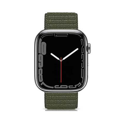 Curea Nylon Sport - Apple Watch 1/2/3/4/5/6/7/8/9/SE/Ultra 1/Ultra 2 - 42/44/45/49 MM - Army Green