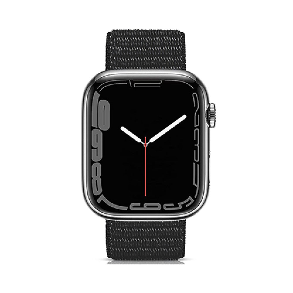 Curea Nylon Sport - Apple Watch 1/2/3/4/5/6/7/8/9/SE - 38/40/41 MM - Black