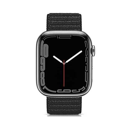 Curea Nylon Sport - Apple Watch 1/2/3/4/5/6/7/8/9/SE - 38/40/41 MM - Black