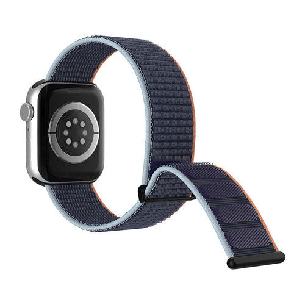 Curea Nylon Sport - Apple Watch 1/2/3/4/5/6/7/8/9/SE - 38/40/41 MM - Dark Navy Blue