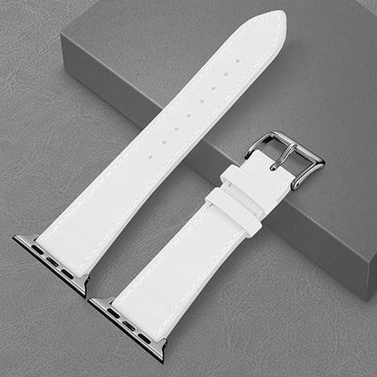Curea Leather Heritage - Apple Watch 1/2/3/4/5/6/7/8/9/SE/Ultra 1/Ultra 2 - 42/44/45/49 MM - Alb